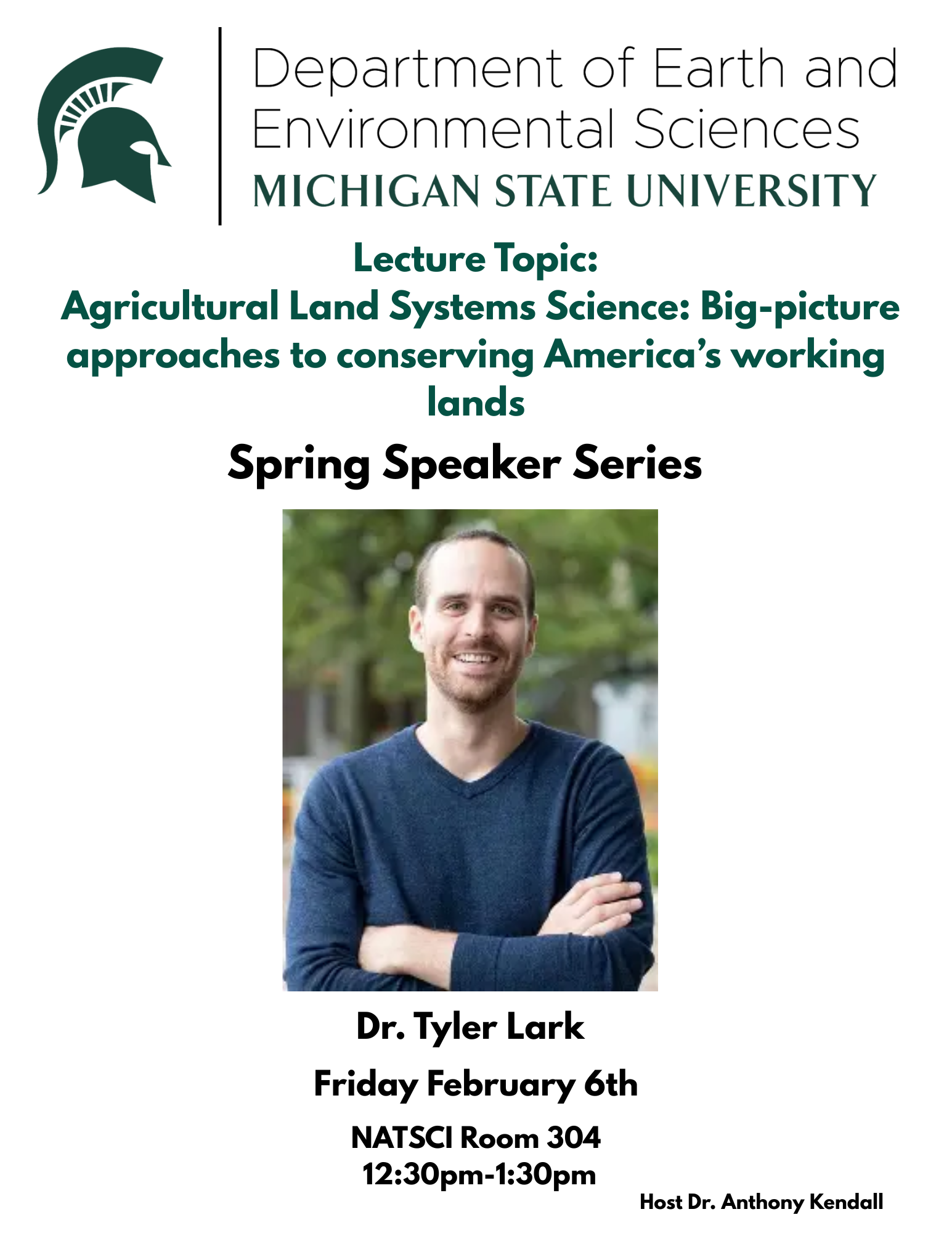 EES Guest Speaker - Dr. Tyler Lark