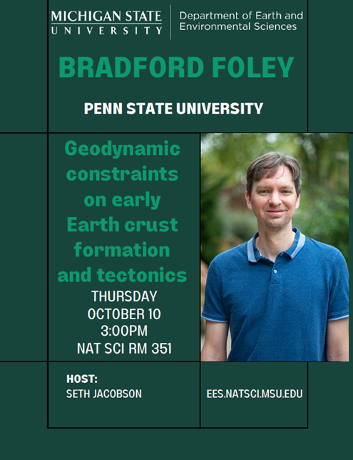 EES Guest Speaker - Dr. Bradford Foley